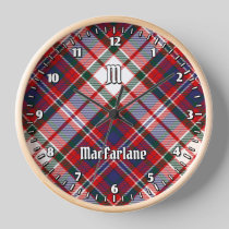 Clan MacFarlane Dress Tartan Clock