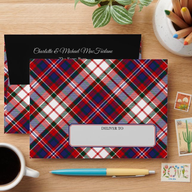 Clan MacFarlane Dress Tartan Envelope (Desk)