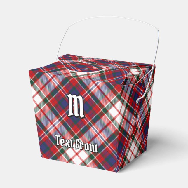 Clan MacFarlane Dress Tartan Favor Boxes (Front Side)
