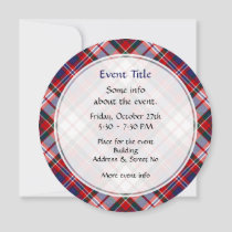 Clan MacFarlane Dress Tartan Invitation