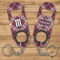 Clan MacFarlane Dress Tartan Keychain Bottle Opener