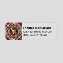 Clan MacFarlane Dress Tartan Label