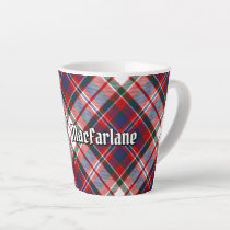 Clan MacFarlane Dress Tartan Latte Mug