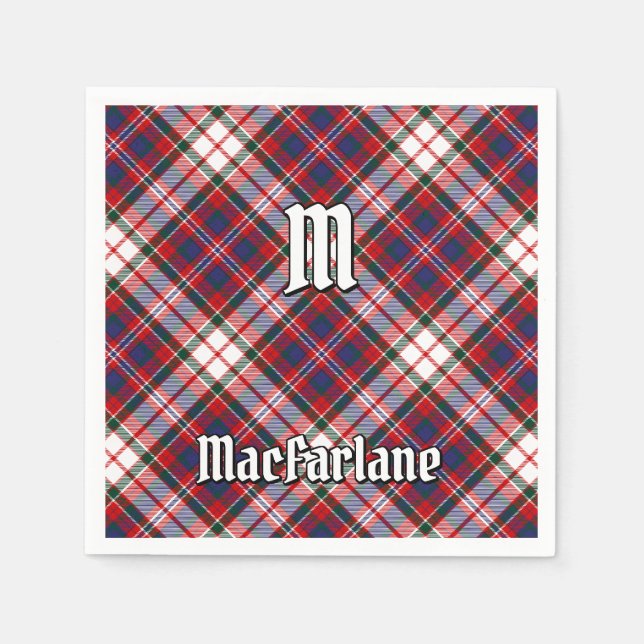 Clan MacFarlane Dress Tartan Napkins (Front)