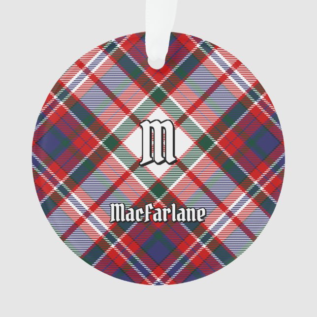 Clan MacFarlane Dress Tartan Ornament (Front)