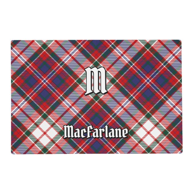 Clan MacFarlane Dress Tartan Placemat (Front)