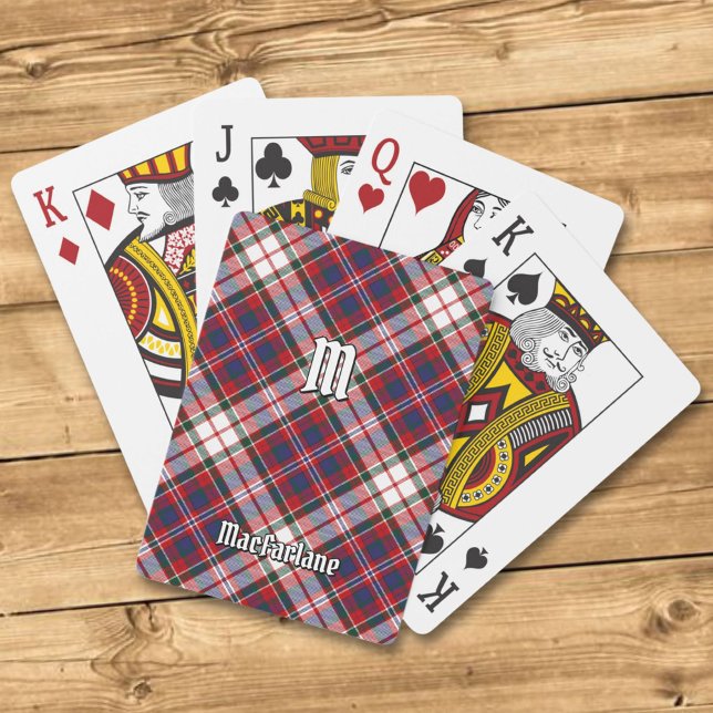 Clan MacFarlane Dress Tartan Poker Cards (Creator Uploaded)