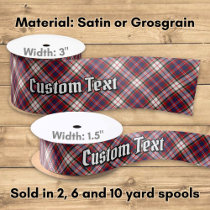 Clan MacFarlane Dress Tartan Satin Ribbon