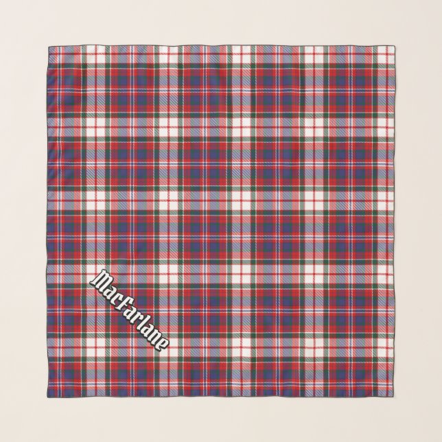 Clan MacFarlane Dress Tartan Scarf (Front (Horizontal))