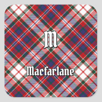 Clan MacFarlane Dress Tartan Square Sticker