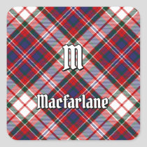 Clan MacFarlane Dress Tartan Square Sticker