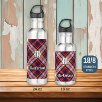 Clan MacFarlane Dress Tartan Stainless Steel Water Bottle
