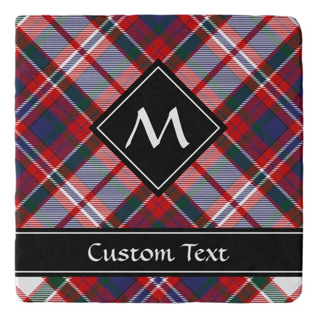 Clan MacFarlane Dress Tartan Trivet (Front)