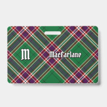 Clan MacFarlane Modern Hunting Tartan Badge