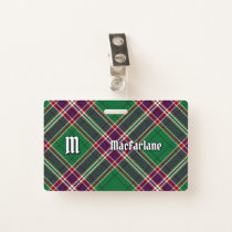 Clan MacFarlane Modern Hunting Tartan Badge