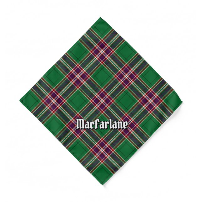 Clan MacFarlane Modern Hunting Tartan Bandana (Front)