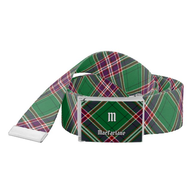 Clan MacFarlane Modern Hunting Tartan Belt (Snake)