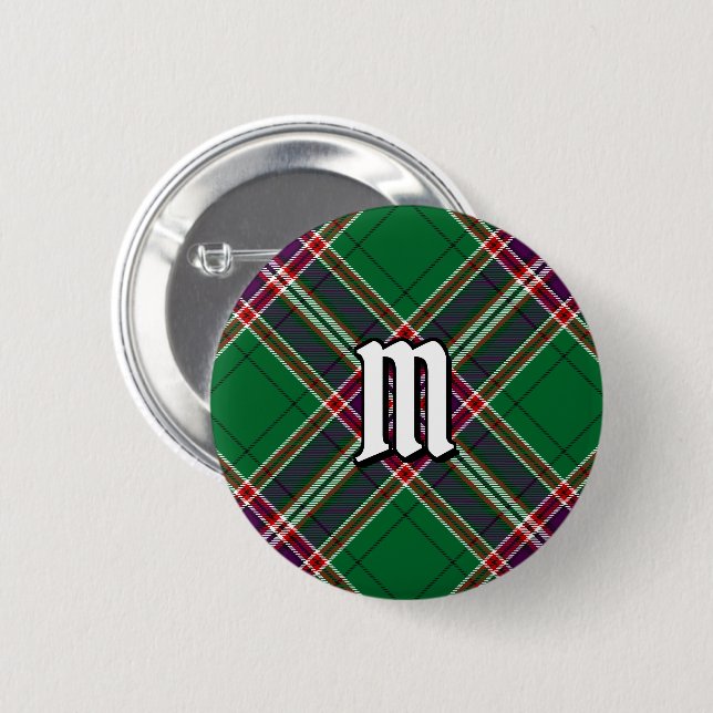 Clan MacFarlane Modern Hunting Tartan Button (Front & Back)