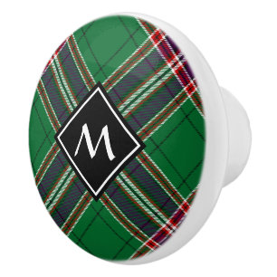 Clan MacFarlane Modern Hunting Tartan Ceramic Knob