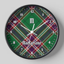 Clan MacFarlane Modern Hunting Tartan Clock