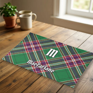 Clan MacFarlane Modern Hunting Tartan Cloth Placemat