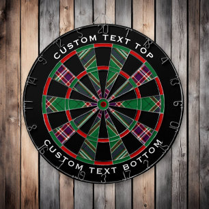 Clan MacFarlane Modern Hunting Tartan Dart Board