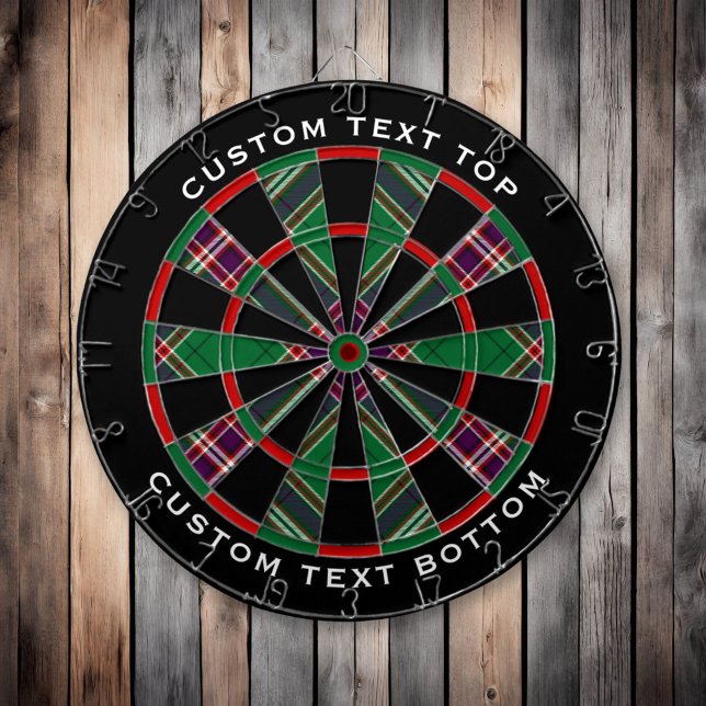 Clan MacFarlane Modern Hunting Tartan Dart Board (Creator Uploaded)