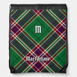 Clan MacFarlane Modern Hunting Tartan Drawstring Bag