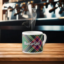 Clan MacFarlane Modern Hunting Tartan Espresso Cup