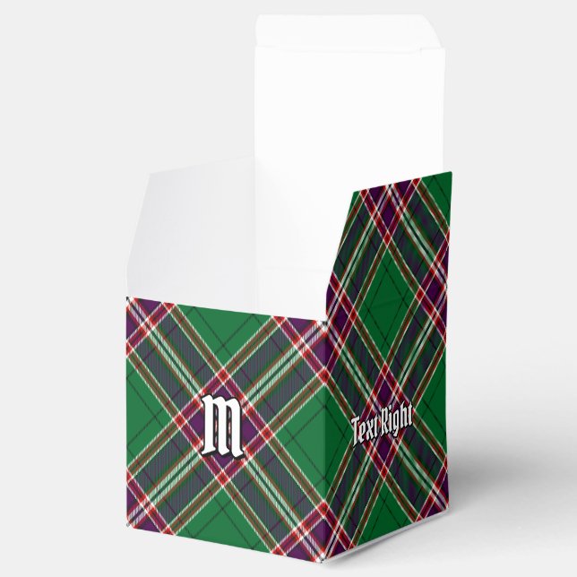 Clan MacFarlane Modern Hunting Tartan Favor Boxes (Opened)
