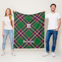 Clan MacFarlane Modern Hunting Tartan Fleece Blanket