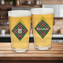Clan MacFarlane Modern Hunting Tartan Glass