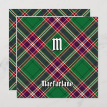 Clan MacFarlane Modern Hunting Tartan Invitation