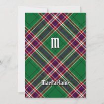 Clan MacFarlane Modern Hunting Tartan Invitation