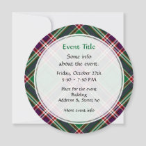 Clan MacFarlane Modern Hunting Tartan Invitation