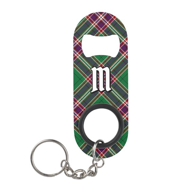 Clan MacFarlane Modern Hunting Tartan Keychain Bottle Opener (Front)