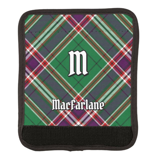 Clan MacFarlane Modern Hunting Tartan Luggage Handle Wrap (Front)