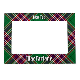 Clan MacFarlane Modern Hunting Tartan Magnetic Frame