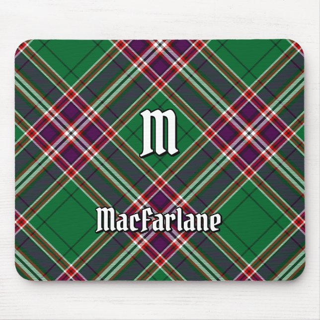 Clan MacFarlane Modern Hunting Tartan Mouse Pad (Front)