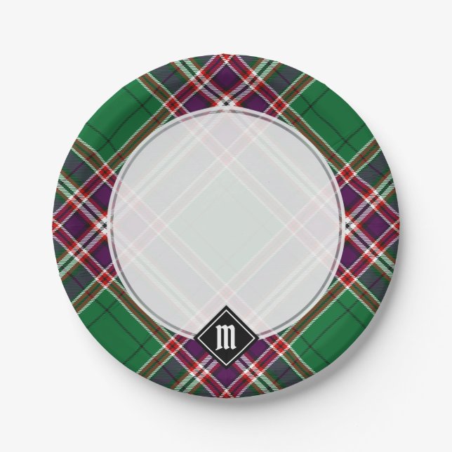 Clan MacFarlane Modern Hunting Tartan Paper Plates (Front)