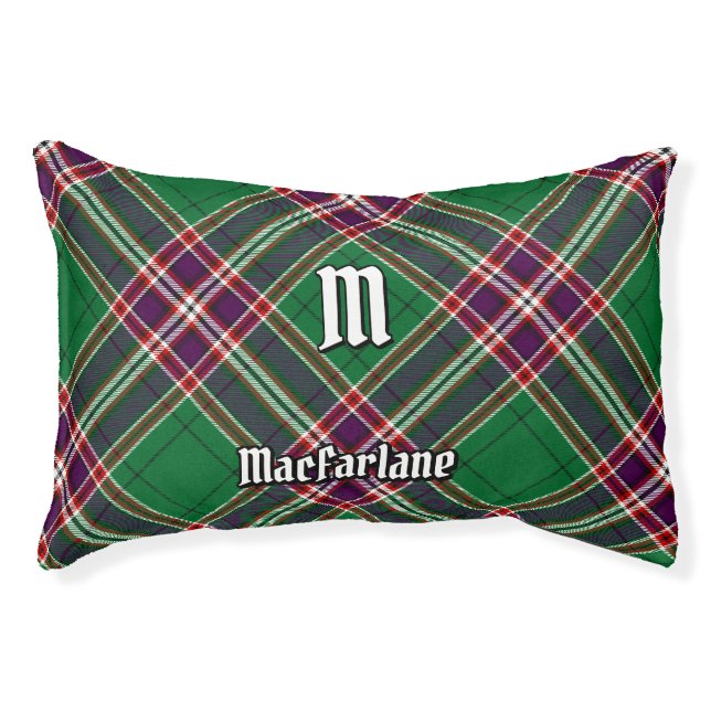 Clan MacFarlane Modern Hunting Tartan Pet Bed (Front)