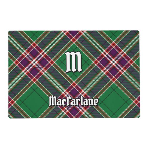 Clan MacFarlane Modern Hunting Tartan Placemat