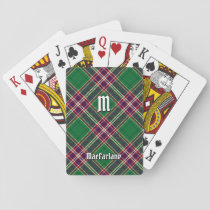Clan MacFarlane Modern Hunting Tartan Poker Cards