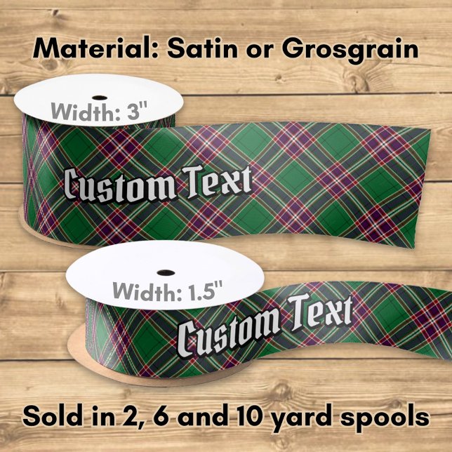 Clan MacFarlane Modern Hunting Tartan Satin Ribbon (Creator Uploaded)
