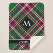 Clan MacFarlane Modern Hunting Tartan Sherpa Blanket
