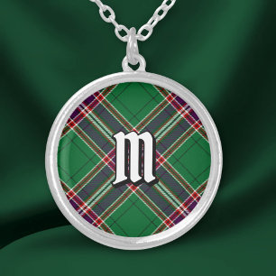 Clan MacFarlane Modern Hunting Tartan Silver Plated Necklace