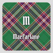 Clan MacFarlane Modern Hunting Tartan Square Sticker