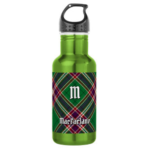 Clan MacFarlane Modern Hunting Tartan Stainless Steel Water Bottle
