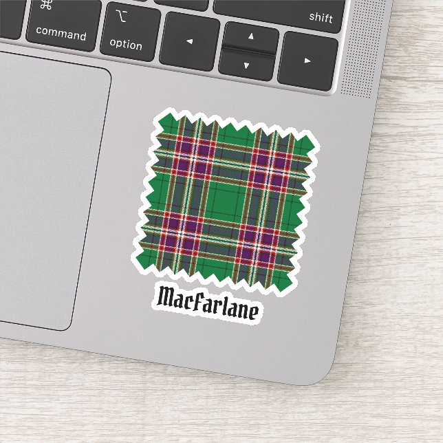 Clan MacFarlane Modern Hunting Tartan Sticker (Detail)
