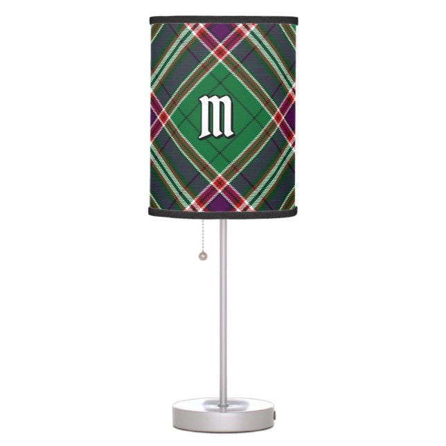Clan MacFarlane Modern Hunting Tartan Table Lamp (Right)